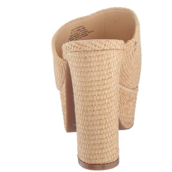 Jessica Simpson Camree Platform Slide Sandals Raffia Block Heels 7.5M NEW - Picture 8 of 14